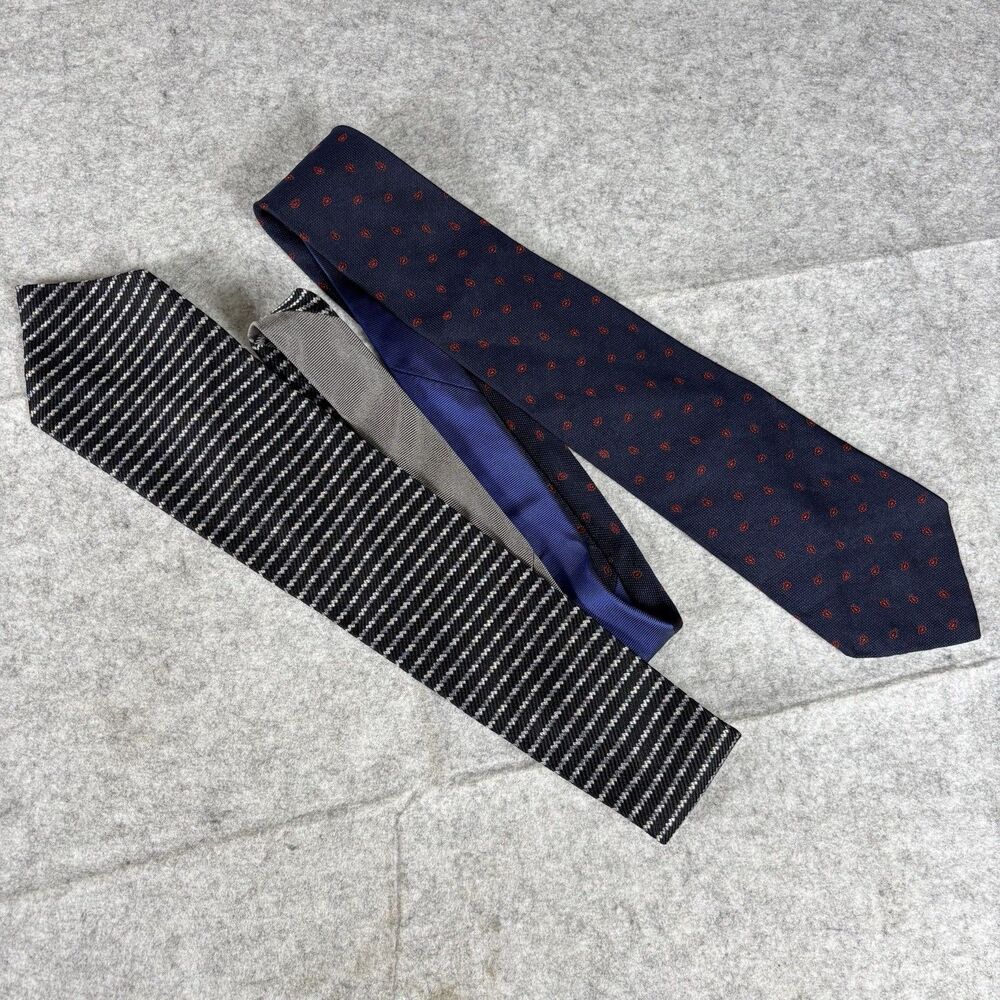 Vintage 1990s Tommy Hilfiger 100% Silk Neckties Made USA Lot of 2